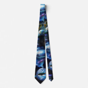 Cravate Visiteurs Galaxy Dans Chaussettes Spatiales