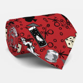 Cravate Viva Vegas Casino Retro Gambling Red (Roulé)