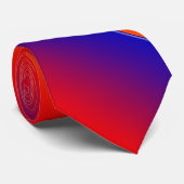 Cravate Vivid Arc-en-ciel, Rouge Jaune Bleu Violet (Roulé)