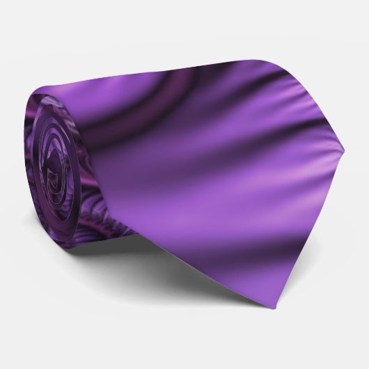 Cravate Vivid Cool Abstrait rose violet Fractal Art Spiral (Roulé)