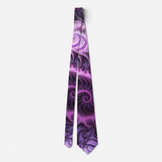 Cravate Vivid Cool Abstrait rose violet Fractal Art Spiral (Dos)