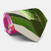 Cravate Vivid Peony rose (Roulé)