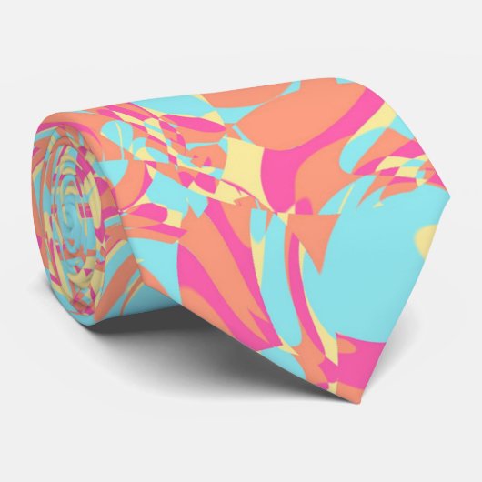 Cravate Vivid Swirls (Roulé)