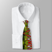 Cravate Vivid Tropical Exotic Moderne Abstrait (Attaché)