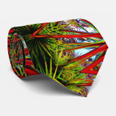 Cravate Vivid Tropical Exotic Moderne Abstrait (Roulé)