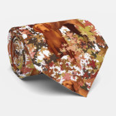 Cravate Vizsla et l'automne quittent Necktie (Roulé)