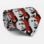 Cravate Vladimir Poutine rouge (Roulé)