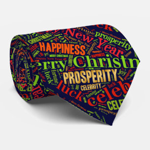 Cravate voeux de Noël