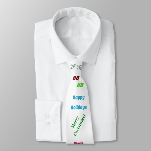 Cravate Vœux de Noël (Attaché)