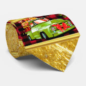 Cravate Voici Père Noël paws chien défilé de Noël camion (Roulé)