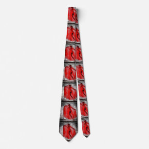 Cravate voile rouge