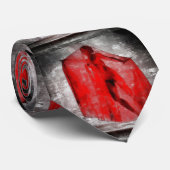 Cravate voile rouge (Roulé)