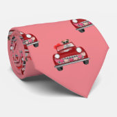 Cravate Voiture de conduite de Bulldog anglais Valentine's (Roulé)