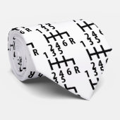 Cravate Voiture de course à six vitesses noire (Roulé)