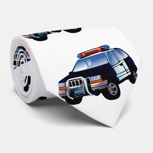 Cravate Voiture de police (Roulé)