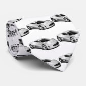 Cravate Voiture de sport Silver (Roulé)