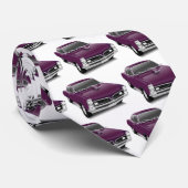 Cravate Voiture musculaire pourpre (Roulé)