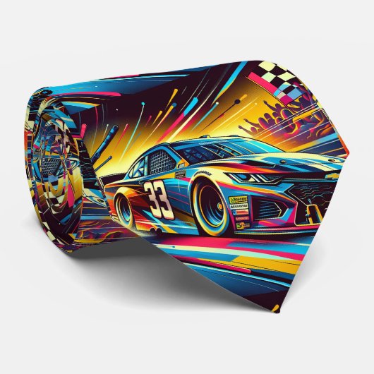 Cravate Voiture Stock colorée 1 (Roulé)