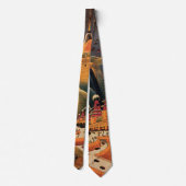Cravate Voiture volant vintage de science fiction futurist (Dos)