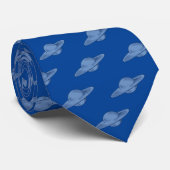 Cravate VOL SAUCER UFO BLUE Jetpackcorps (Roulé)