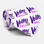 Cravate Volleyball (rose) (Roulé)