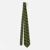 Cravate Vols De Canards Mallard Sur Vert (Dos)