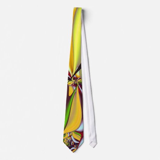 Cravate Voluptueux Fractal Art Moderne Abstrait (Devant)