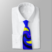 Cravate Vortex bleu (Attaché)