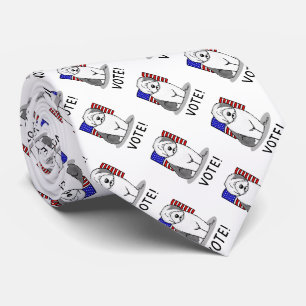 Cravate Votez ! Vieux anglais Sheepdog Grey 1 mignon polit