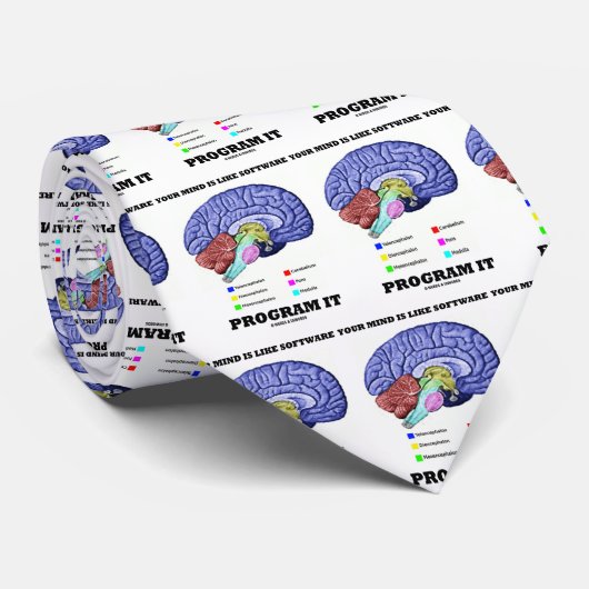 Cravate Votre esprit est comme logiciel programme It (Cerv (Roulé)