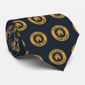 Cravate Votre logo professionnel personnalisé Bleu promoti (Roulé)