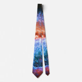 Cravate Votre monogramme Etoile Naissance en Constellation (Devant)