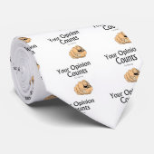 Cravate Votre opinion compte pour rien de drôle slogan (Roulé)