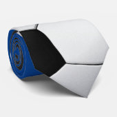 Cravate Votre propre numéro| Football Soccer Deep Blue (Roulé)