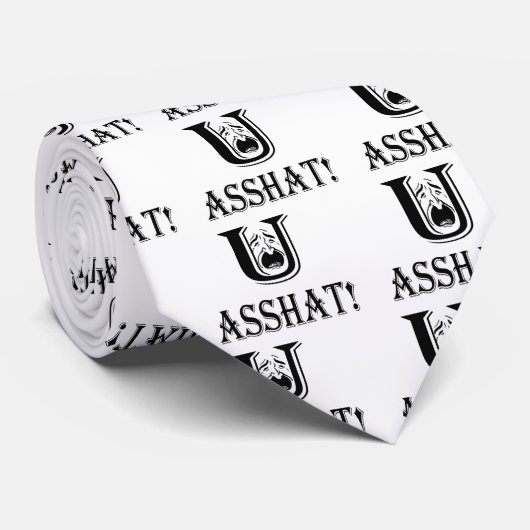 Cravate Vous Asshat (Roulé)