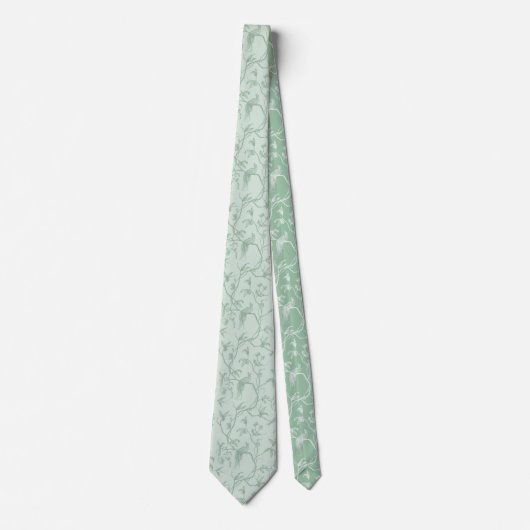 Cravate Voyage au Château Peacock Green Toile Neck Ti (Devant)