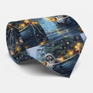 Cravate Voyage de fête de Noël Havaneois
