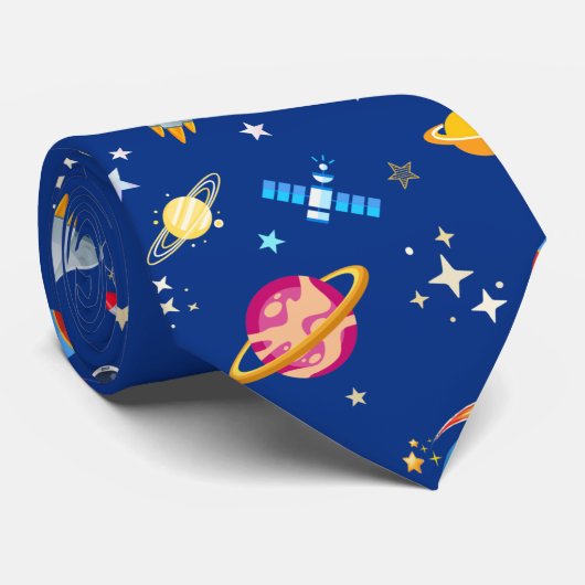 Cravate Voyage spatial (Roulé)