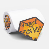 Cravate Voyagez sur la route Ouverte (Roulé)