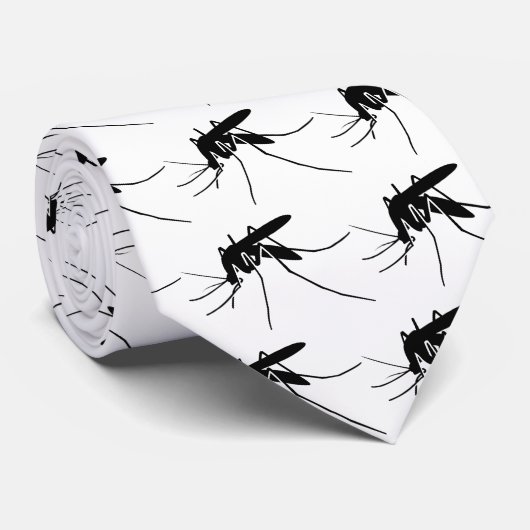 Cravate Vue de côté de moustique (Roulé)