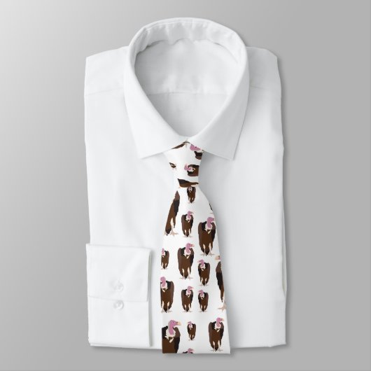 Cravate Vulture Birds Pattern (Attaché)