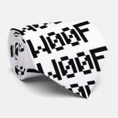 Cravate W00F [Sons animaux de léopards] (Roulé)