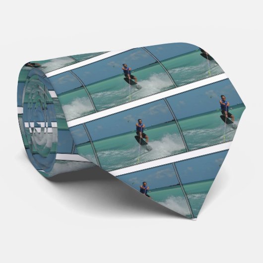 Cravate Wakeboarding tropical (Roulé)