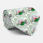 Cravate Waltzing Père Noël & Mme Claus (Roulé)