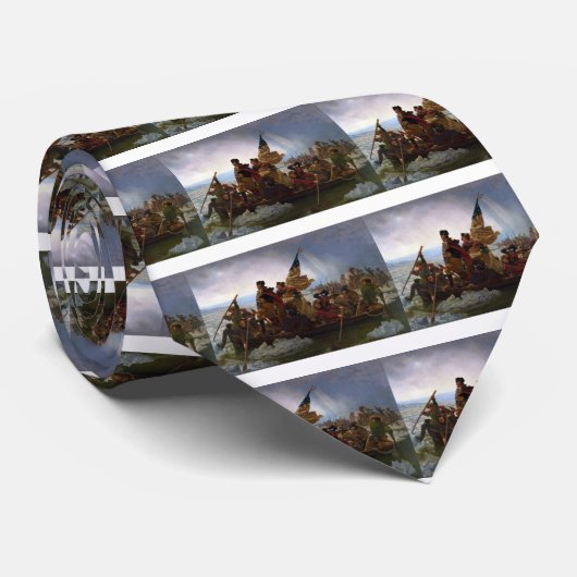 Cravate Washington croisant le Delaware par Emanuel Leutze (Roulé)