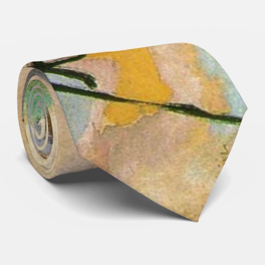 Cravate Wassily Kandinsky Black Spot peinture Abstraite (Roulé)