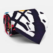 Cravate Wassily Kandinsky - Petits Mondes V Art Abstrait (Roulé)
