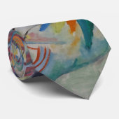 Cravate Wassily Kandinsky Rouge tache classique Art Abstra (Roulé)