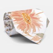 Cravate watercolor flower collage tie (Roulé)