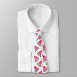 Cravate Watercolor Watermelon Motif